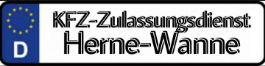 KFZ Zulassung in Herne Wanne Logo